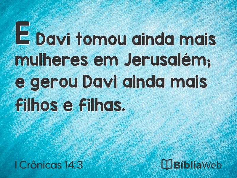 I Crônicas 14:3 em imagem para compartilhar