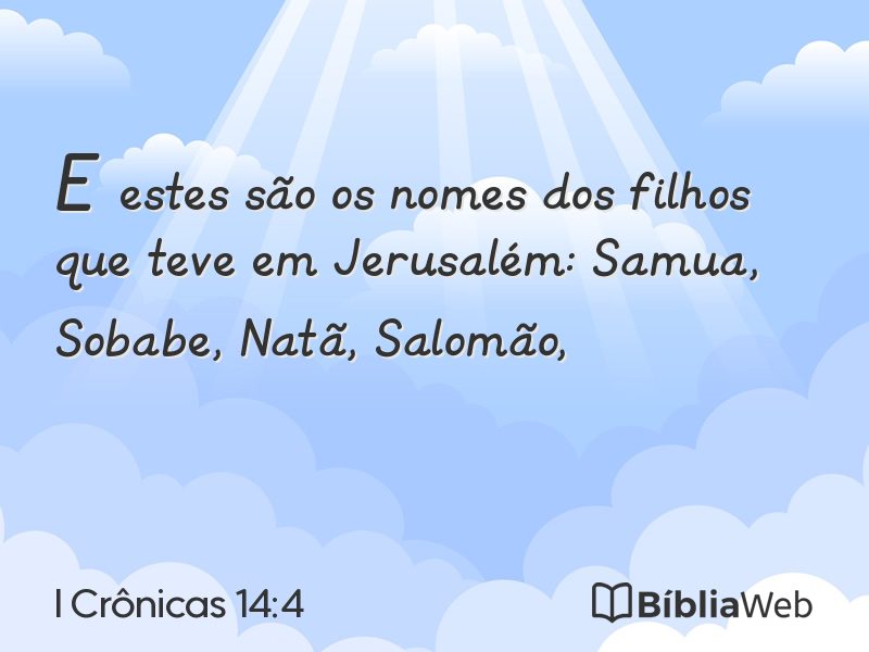 I Crônicas 14:4 em imagem para compartilhar
