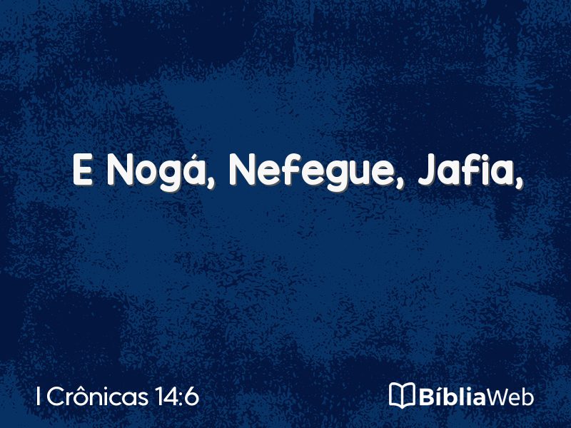 I Crônicas 14:6 em imagem para compartilhar