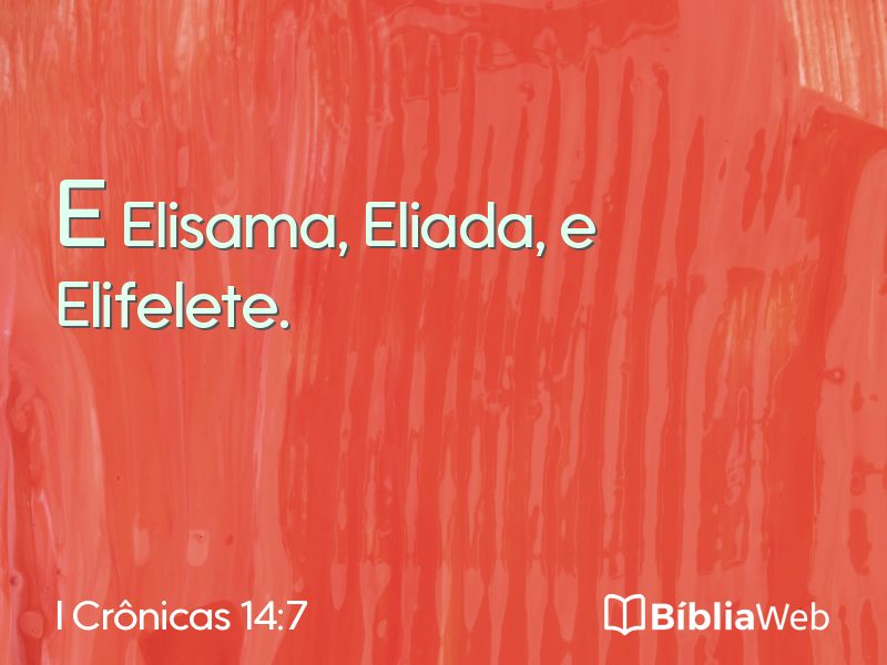 I Crônicas 14:7 em imagem para compartilhar