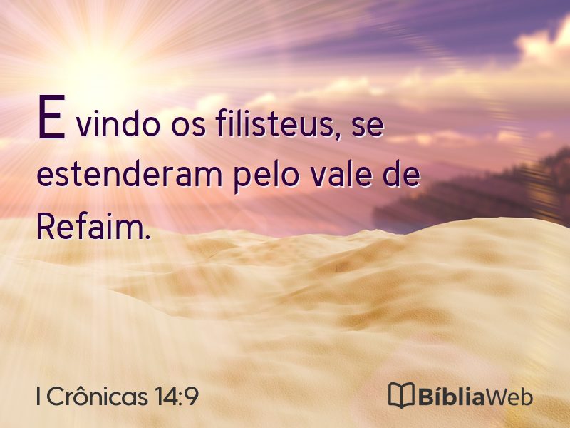 I Crônicas 14:9 em imagem para compartilhar