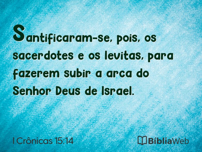 I Crônicas 15:14 em imagem para compartilhar
