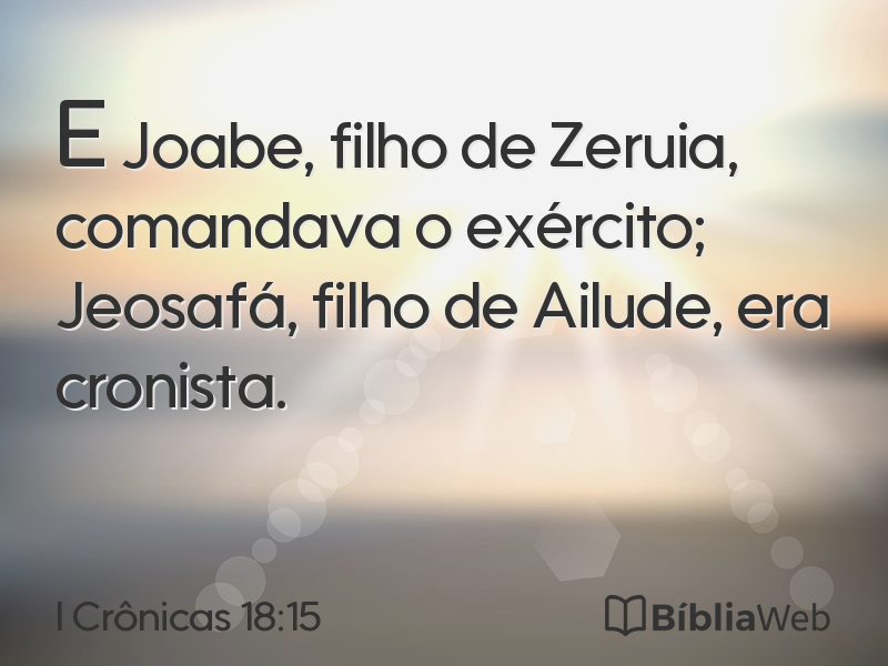 I Crônicas 18:15 em imagem para compartilhar