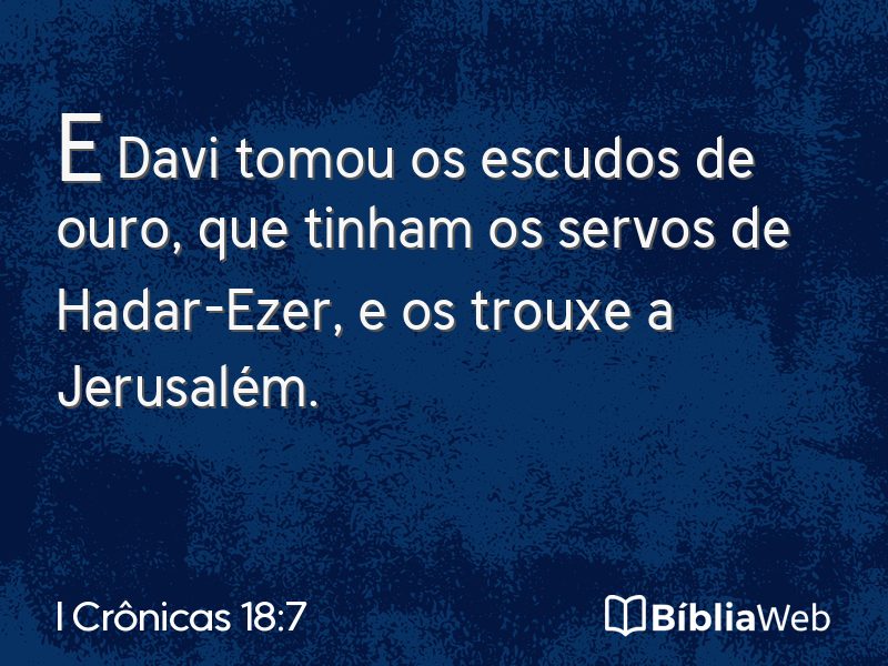 I Crônicas 18:7 em imagem para compartilhar