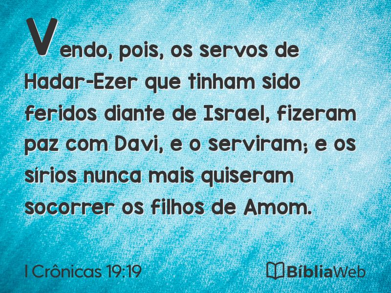 I Crônicas 19:19 em imagem para compartilhar
