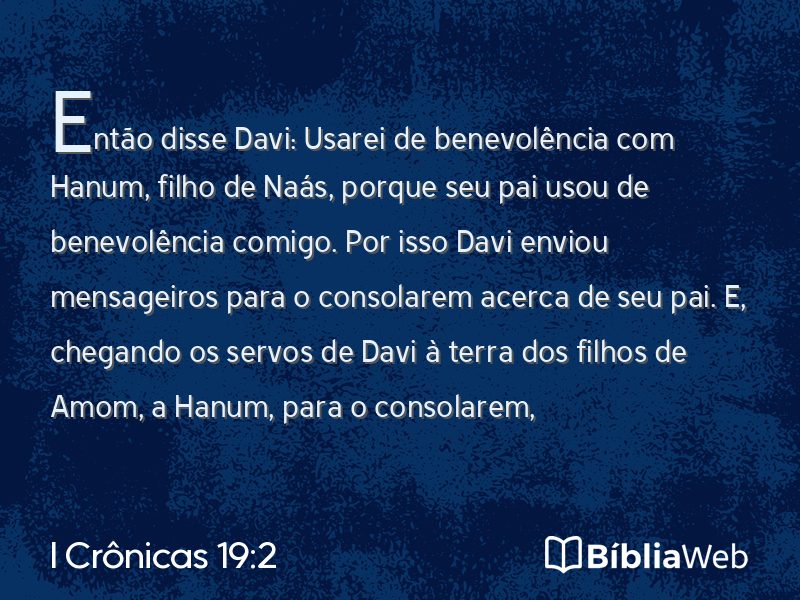 I Crônicas 19:2 em imagem para compartilhar