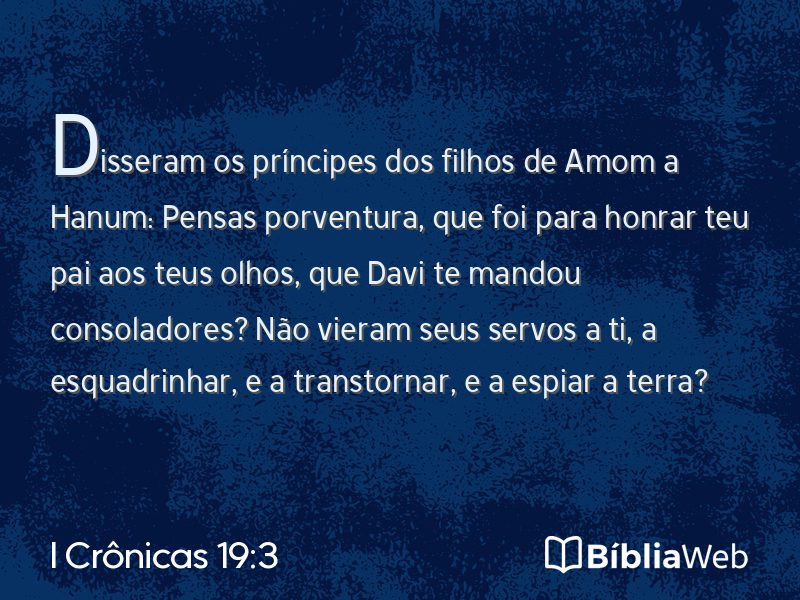 I Crônicas 19:3 em imagem para compartilhar