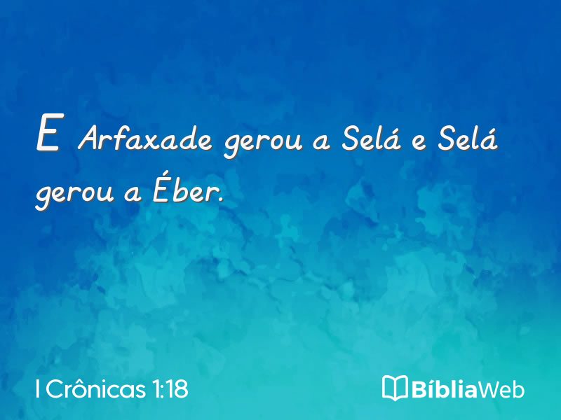I Crônicas 1:18 em imagem para compartilhar