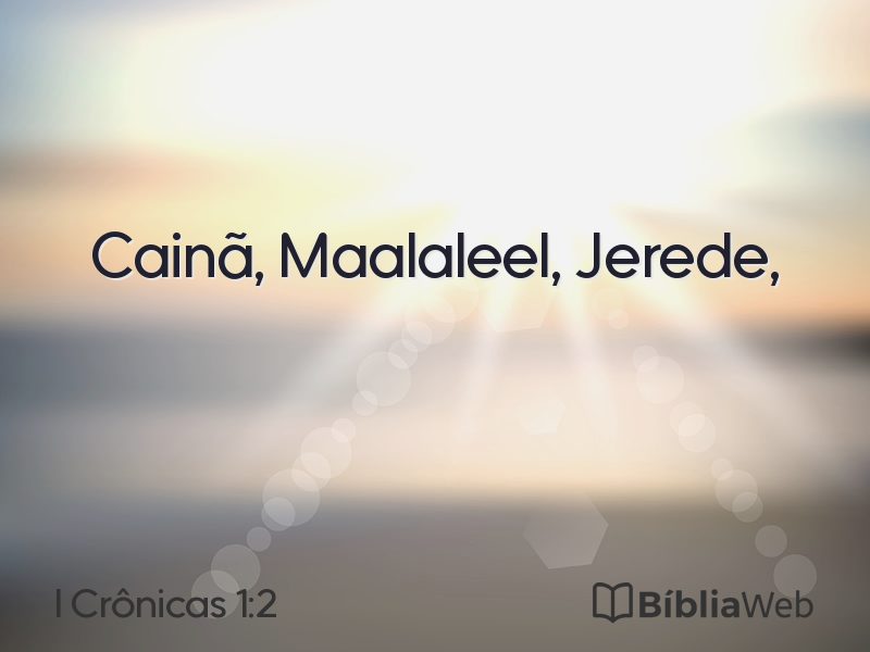 I Crônicas 1:2 em imagem para compartilhar