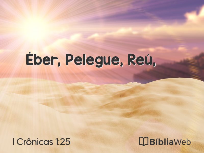 I Crônicas 1:25 em imagem para compartilhar