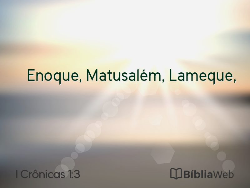 I Crônicas 1:3 em imagem para compartilhar