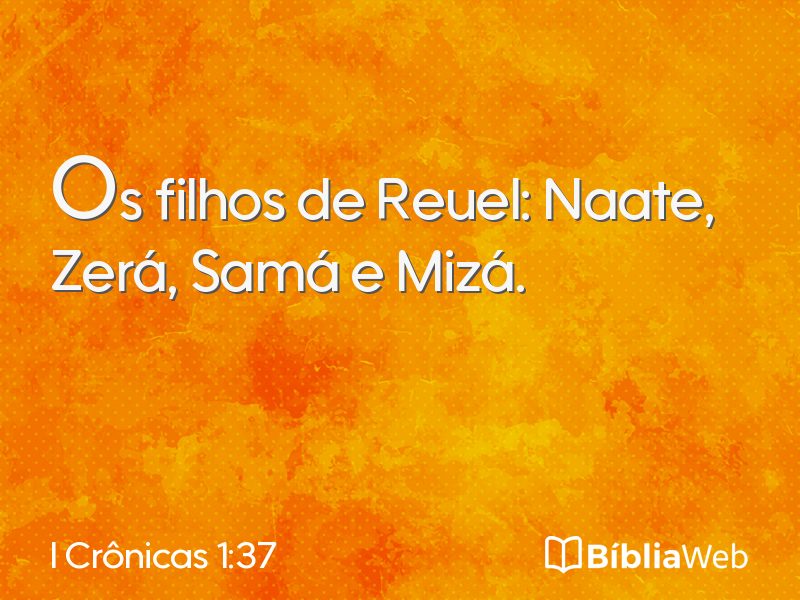 I Crônicas 1:37 em imagem para compartilhar