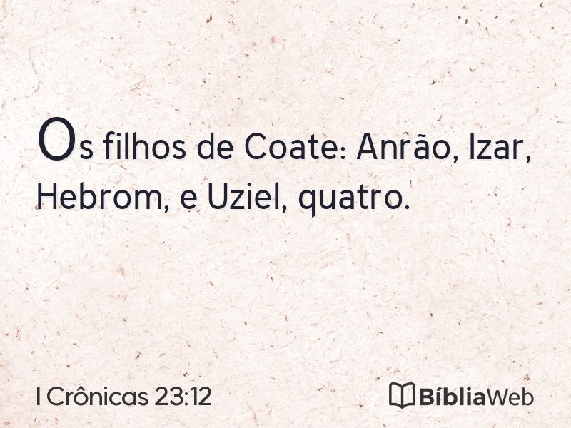 I Crônicas 23:12 em imagem para compartilhar