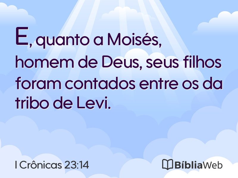 I Crônicas 23:14 em imagem para compartilhar