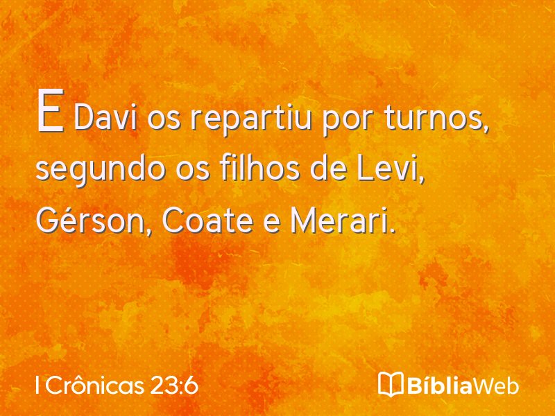 I Crônicas 23:6 em imagem para compartilhar