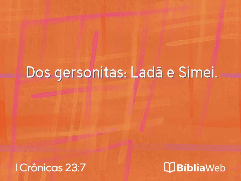 I Crônicas 23:7 em imagem para compartilhar