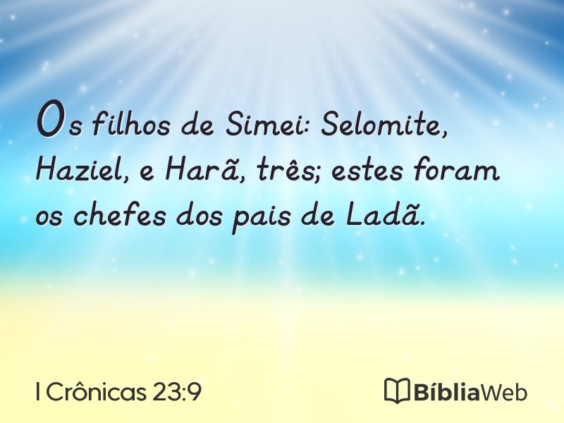 I Crônicas 23:9 em imagem para compartilhar