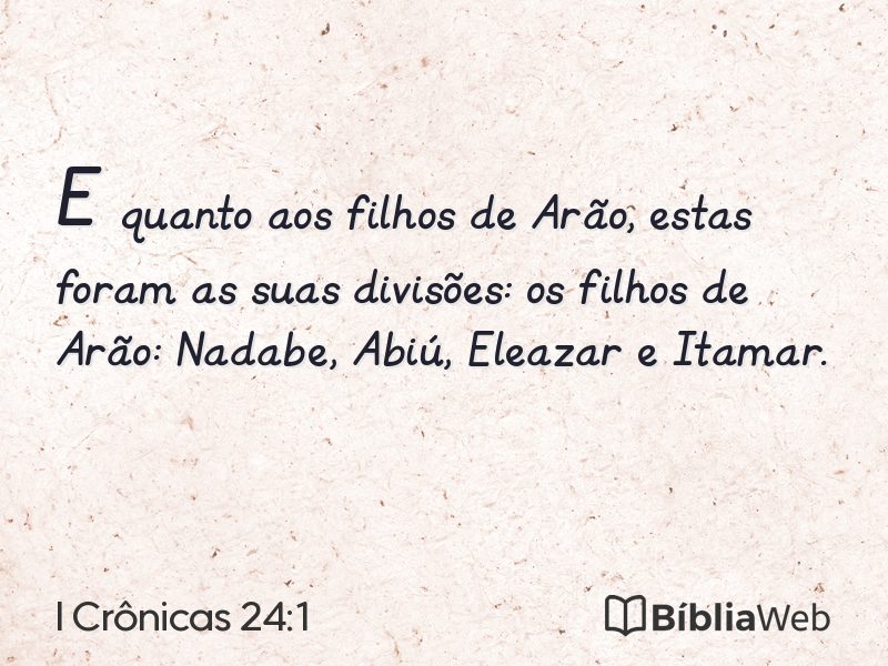 I Crônicas 24:1 em imagem para compartilhar