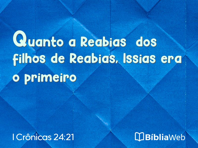 I Crônicas 24:21 em imagem para compartilhar