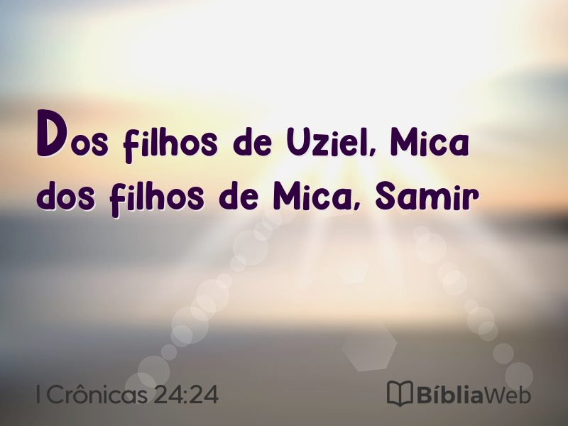 I Crônicas 24:24 em imagem para compartilhar