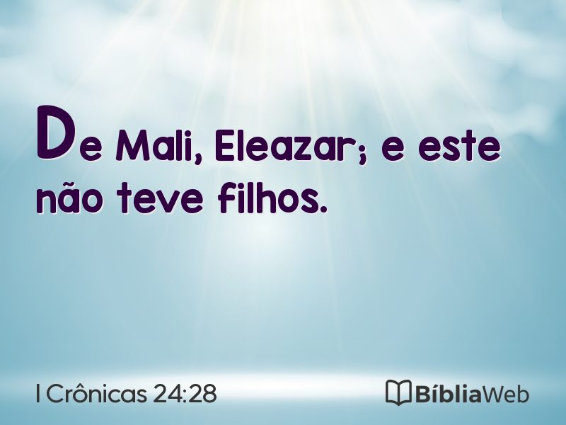 I Crônicas 24:28 em imagem para compartilhar