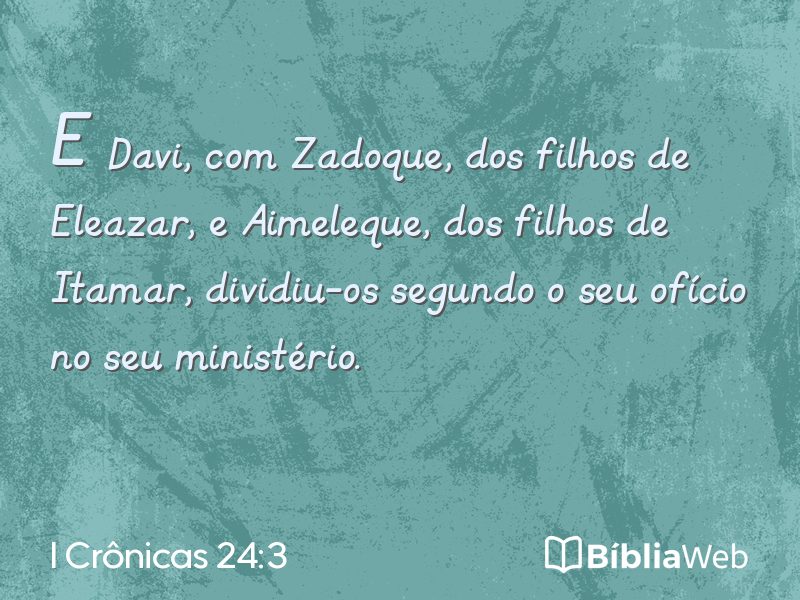 I Crônicas 24:3 em imagem para compartilhar