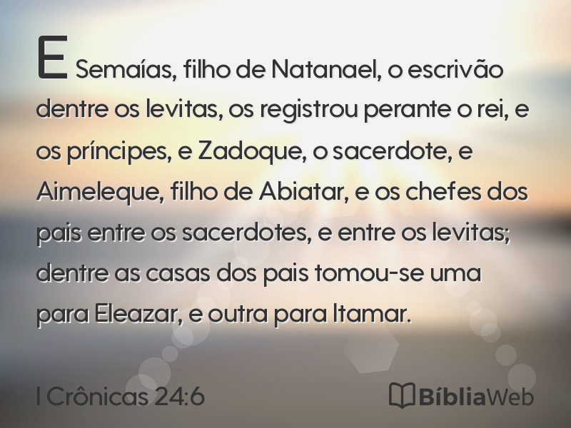 I Crônicas 24:6 em imagem para compartilhar