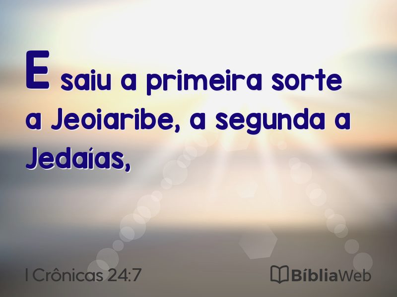 I Crônicas 24:7 em imagem para compartilhar