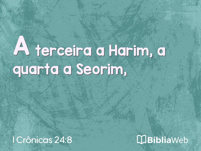 I Crônicas 24:8 em imagem para compartilhar