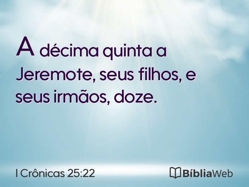 I Crônicas 25:22 em imagem para compartilhar