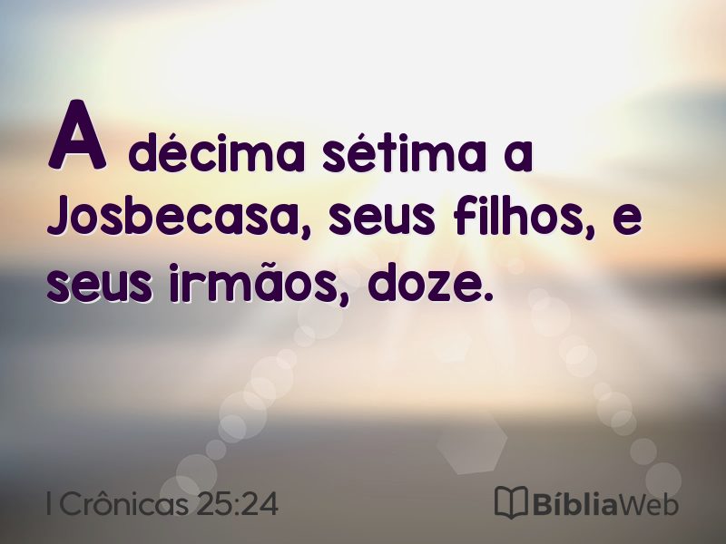 I Crônicas 25:24 em imagem para compartilhar