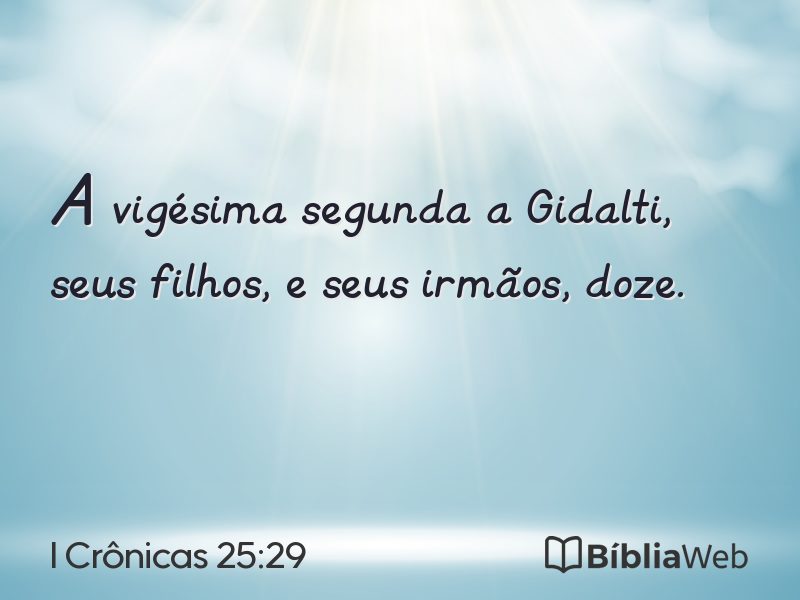 I Crônicas 25:29 em imagem para compartilhar