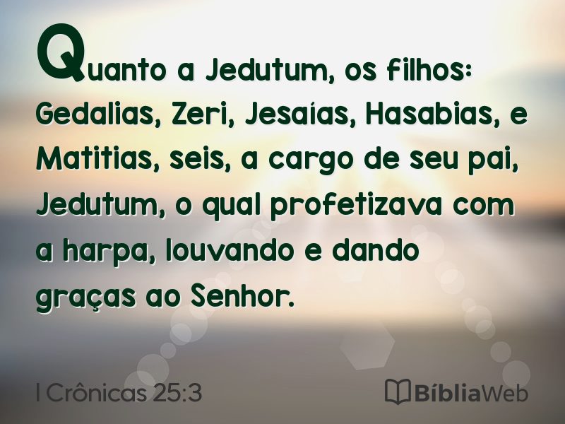 I Crônicas 25:3 em imagem para compartilhar