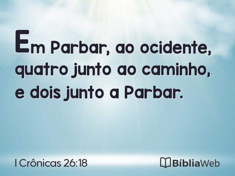 I Crônicas 26:18 em imagem para compartilhar