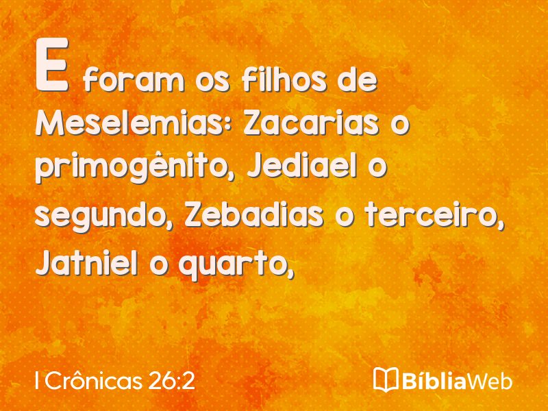 I Crônicas 26:2 em imagem para compartilhar