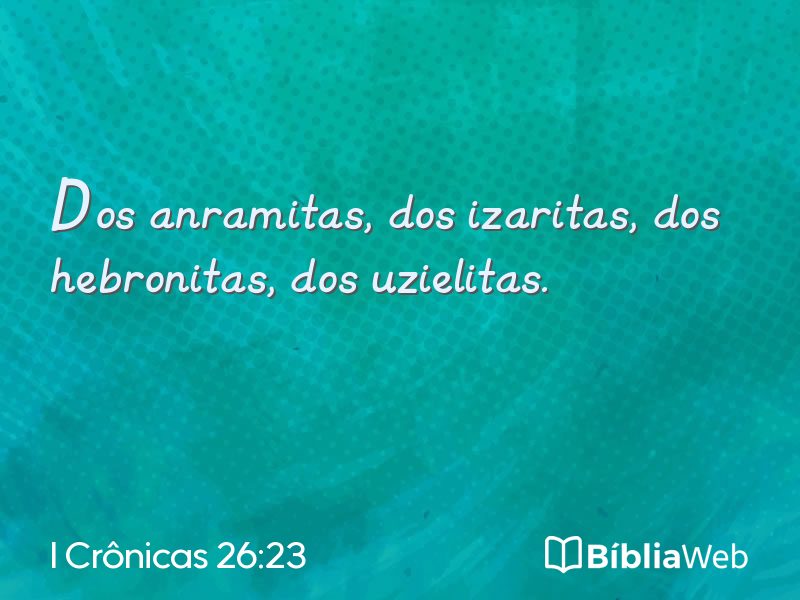 I Crônicas 26:23 em imagem para compartilhar