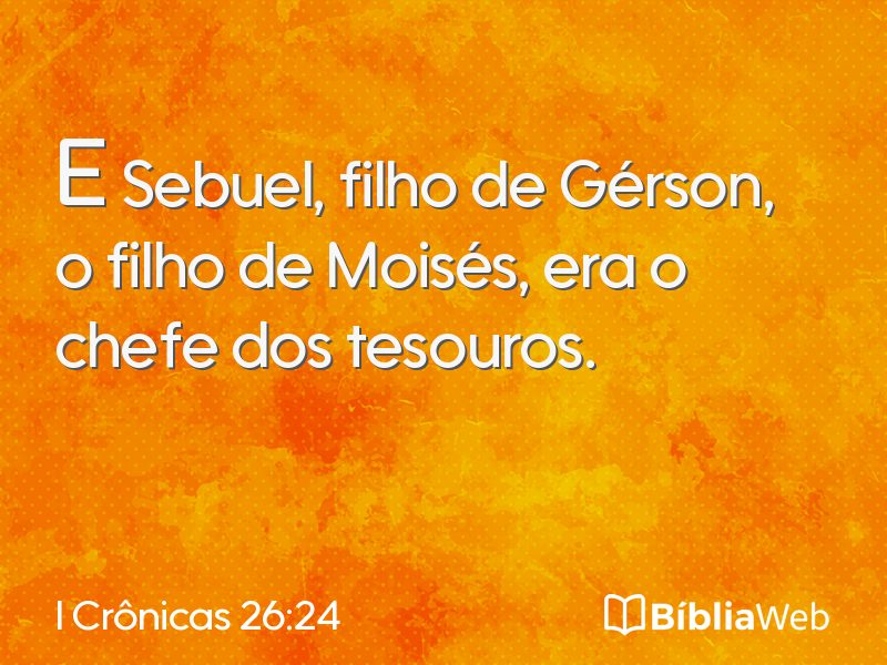 I Crônicas 26:24 em imagem para compartilhar