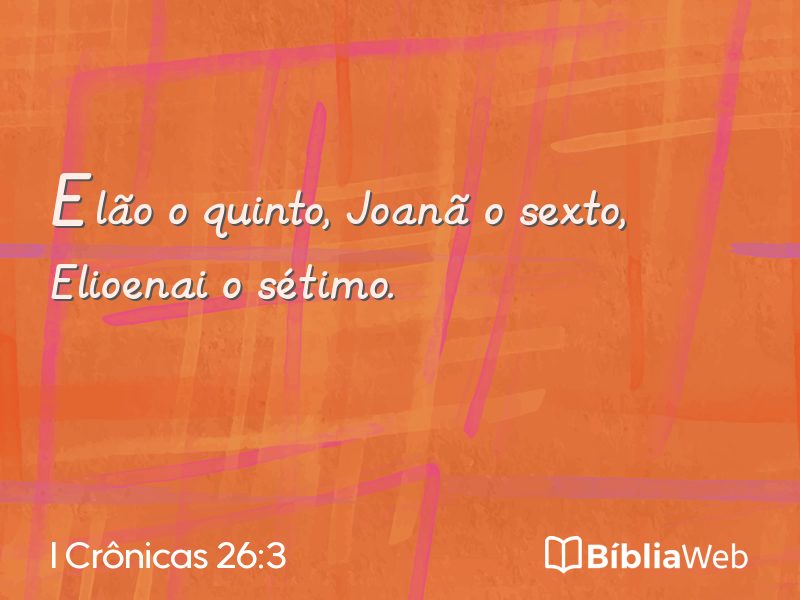 I Crônicas 26:3 em imagem para compartilhar