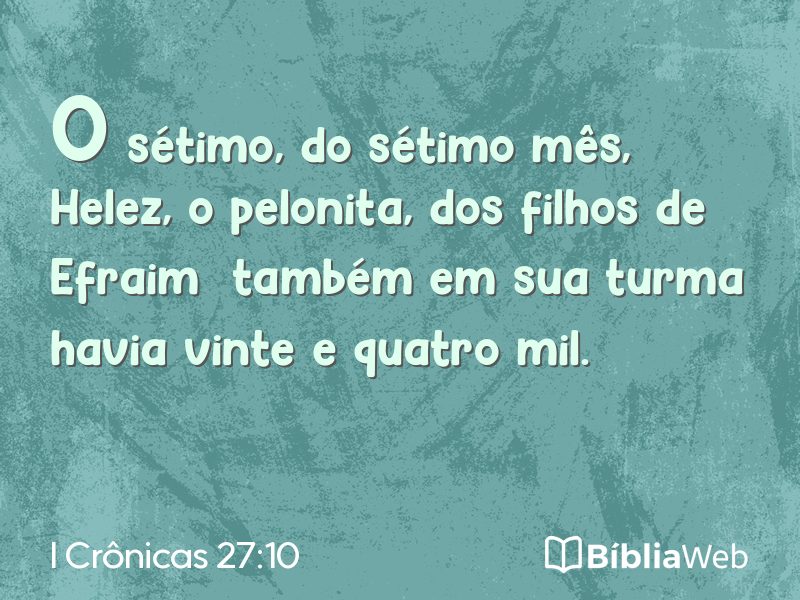 I Crônicas 27:10 em imagem para compartilhar