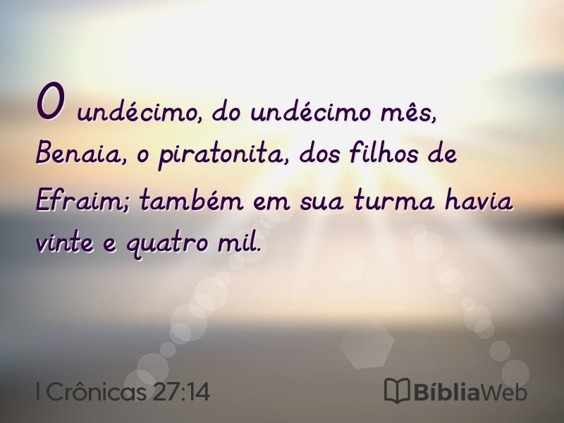I Crônicas 27:14 em imagem para compartilhar