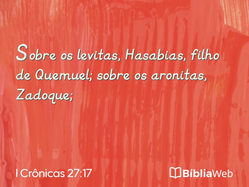 I Crônicas 27:17 em imagem para compartilhar