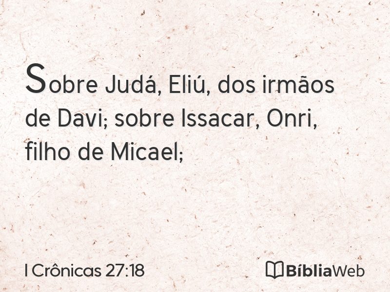 I Crônicas 27:18 em imagem para compartilhar