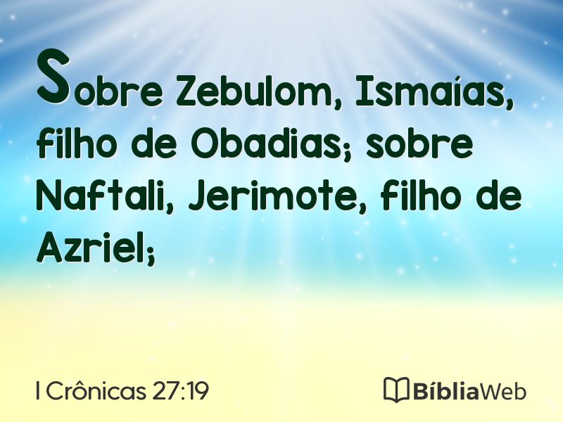 I Crônicas 27:19 em imagem para compartilhar