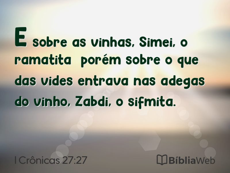 I Crônicas 27:27 em imagem para compartilhar