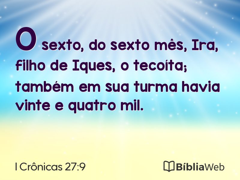 I Crônicas 27:9 em imagem para compartilhar