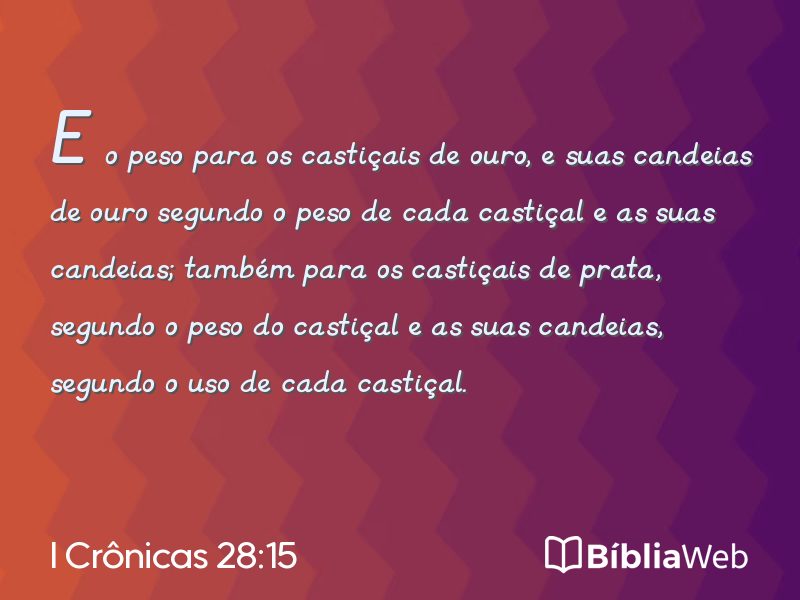 I Crônicas 28:15 em imagem para compartilhar