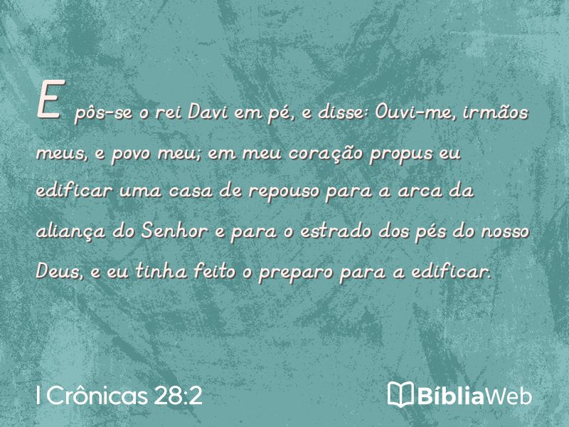 I Crônicas 28:2 em imagem para compartilhar