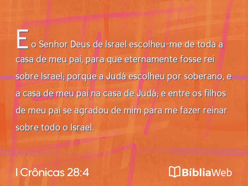 I Crônicas 28:4 em imagem para compartilhar