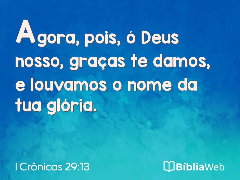 I Crônicas 29:13 em imagem para compartilhar