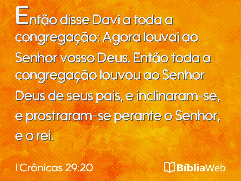 I Crônicas 29:20 em imagem para compartilhar